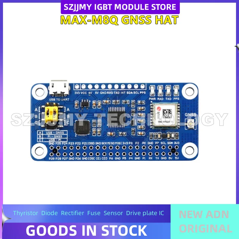 

NVIDIA/Raspberry Pi GNSS Expansion Board MAX-M8Q Module GPS/Beidou Low Power Consumption NEW ORIGINAL IN STOCK