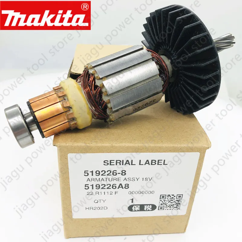 

Ротор якоря 18 В 519226-8 для Makita DHR241Z DHR241RMJ DHR202RMJ DHR202RM1J DHR202Z HR202D DHR241 DHR202