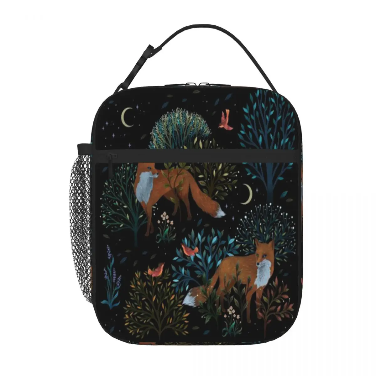 Bestselling Forest Fox Plant Print Work Lunch Bag Hospital Visiting Large Lunch Bag