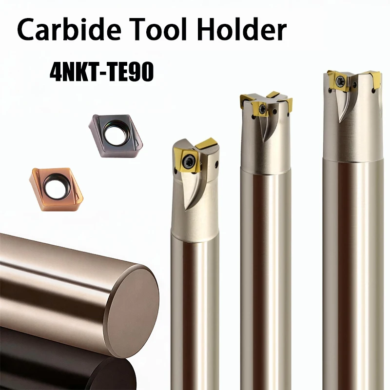 

Numerical Control Milling Rod 4NKT060308 Anti seismic Coarse Double sided Right Angle Milling Insert TE90 Precision Milling Rod