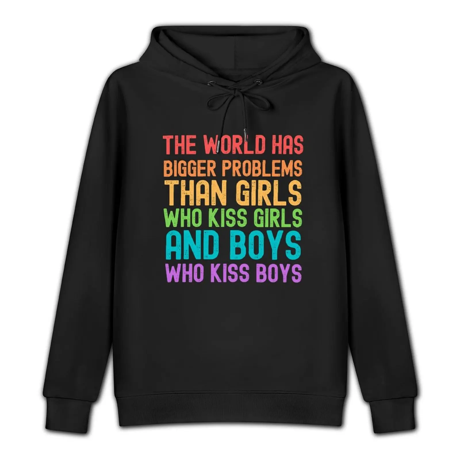 The World Has Bigger Problems Than Girls Who Kiss Girls Pullover Hoodie korean clothes new in hoodies & sweat-shirt