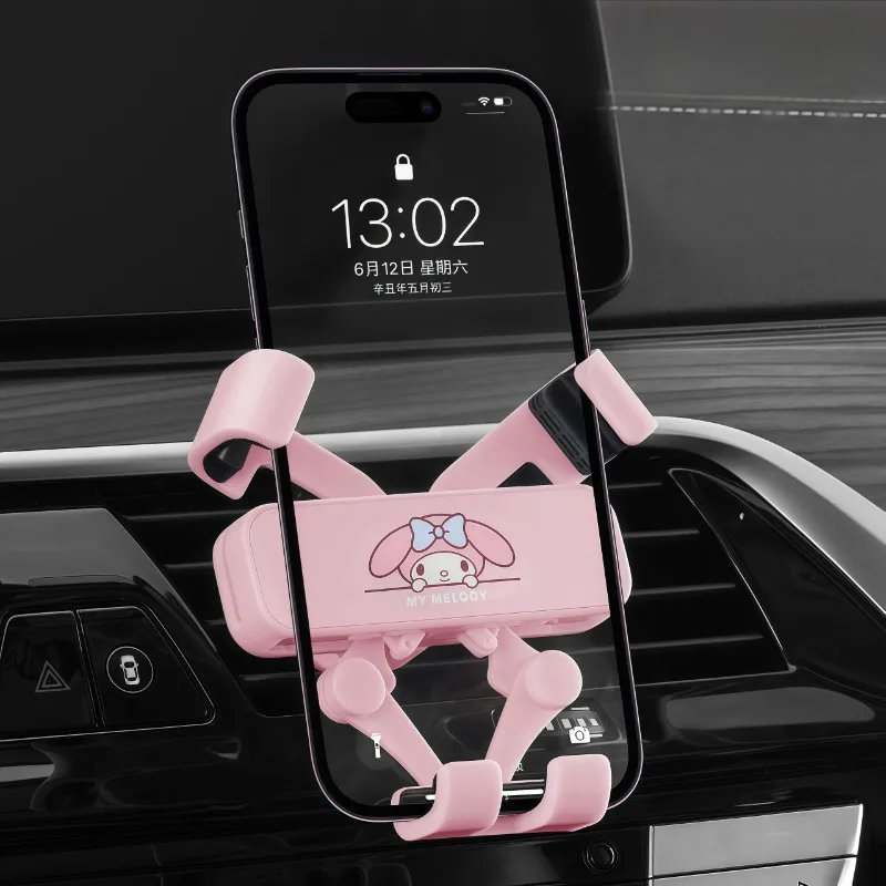 

Gravity car mobile phone holder cute Yugui dog car out trend navigation rack Melody car mobile phone holder