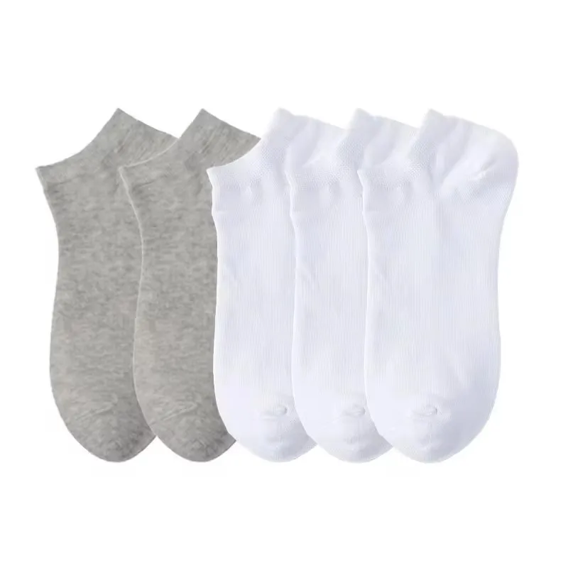 5/10 Pairs Men\'s Boat Socks Business Sport Sweat Absorption Mature Summer Autumn Solid Color Non Pilling Versatile Ankle Socks