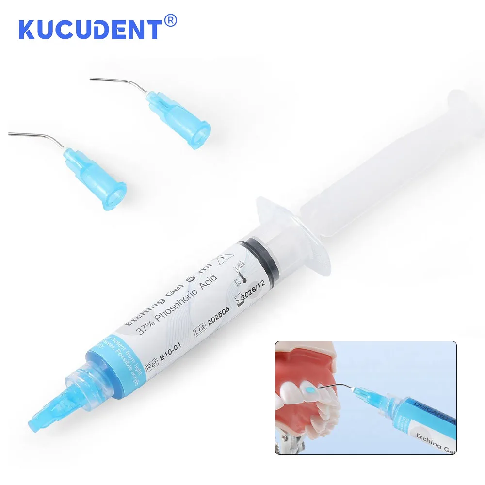 5 مللي/حقنة الأسنان 37% حمض الفوسفورك النقش جل المحفور جل وكيل لتقويم الأسنان لاصق علاج علاج تبييض الأسنان القشرة #5