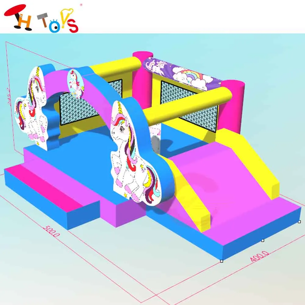 

Fast Ship 5x4m Commercial Inflatable Slide Bouncer for Children Carnival Rental Air Bouncy Castle Combo for Kids with Blower
