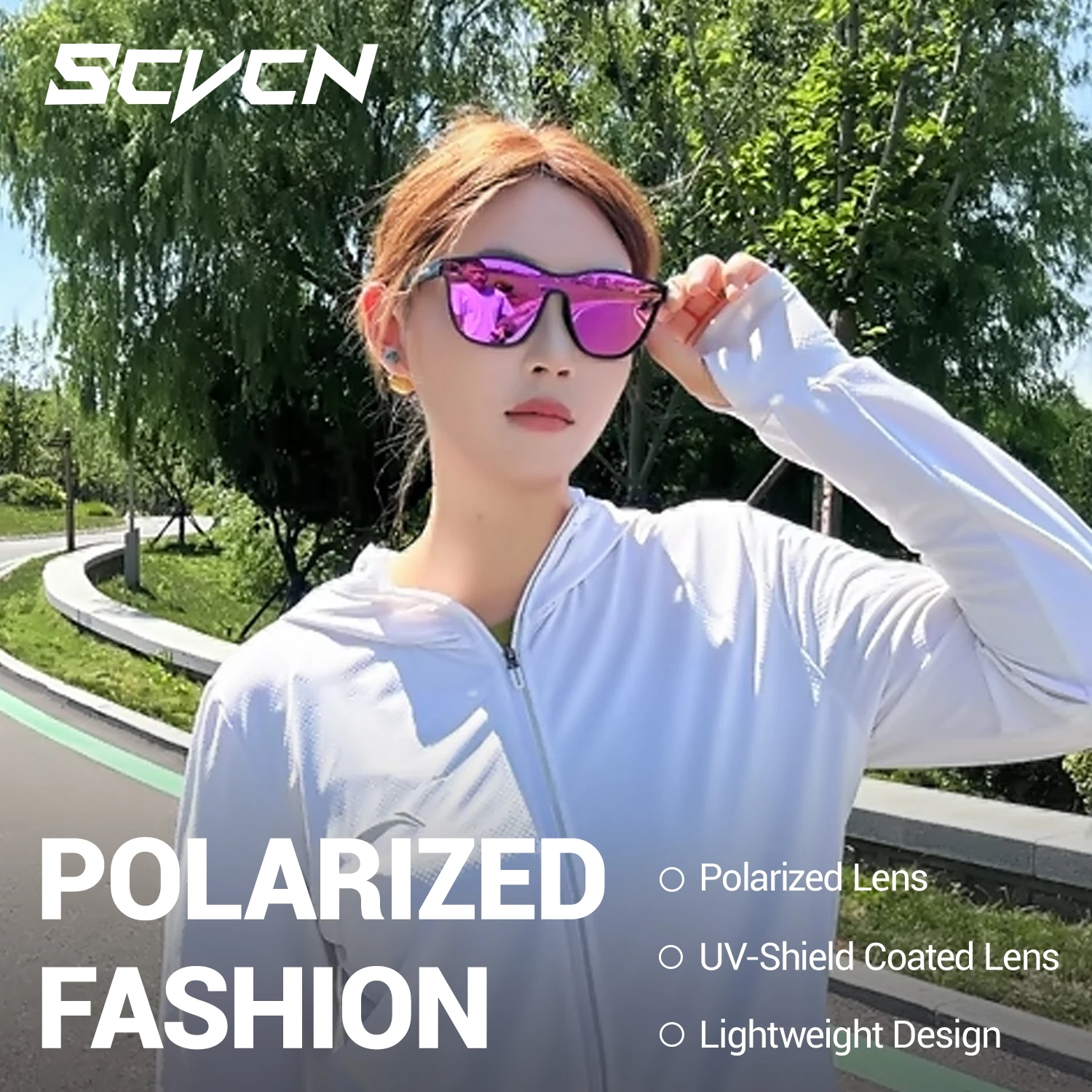 SSVCN Men\'s Fashion Sunglasses Luxury Polarized Glasses for Driving Fishing Cycling Glasses Golf Bike Goggles Luxury Shades