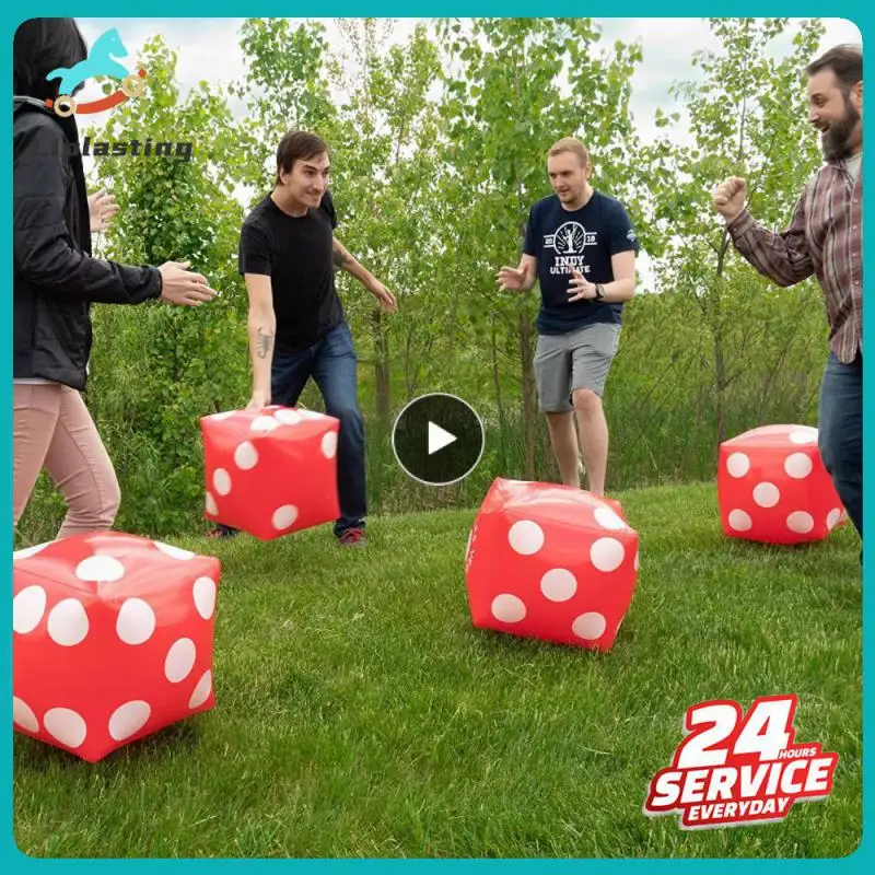 

30cm Giant Inflatable Dice Beach Garden Party Group Game Tool Outdoor Children Kid Toy Big Dice Activity Atmosphere Toys Prop