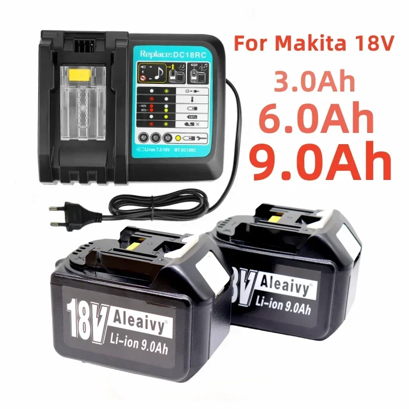 

2023 Upgraded 9.0Ah/3.0Ah/6.0Ah for Makita 18V Battery BL1830B BL1850B BL1850 BL1840 BL1860 BL1815 Replacement Lithium Battery