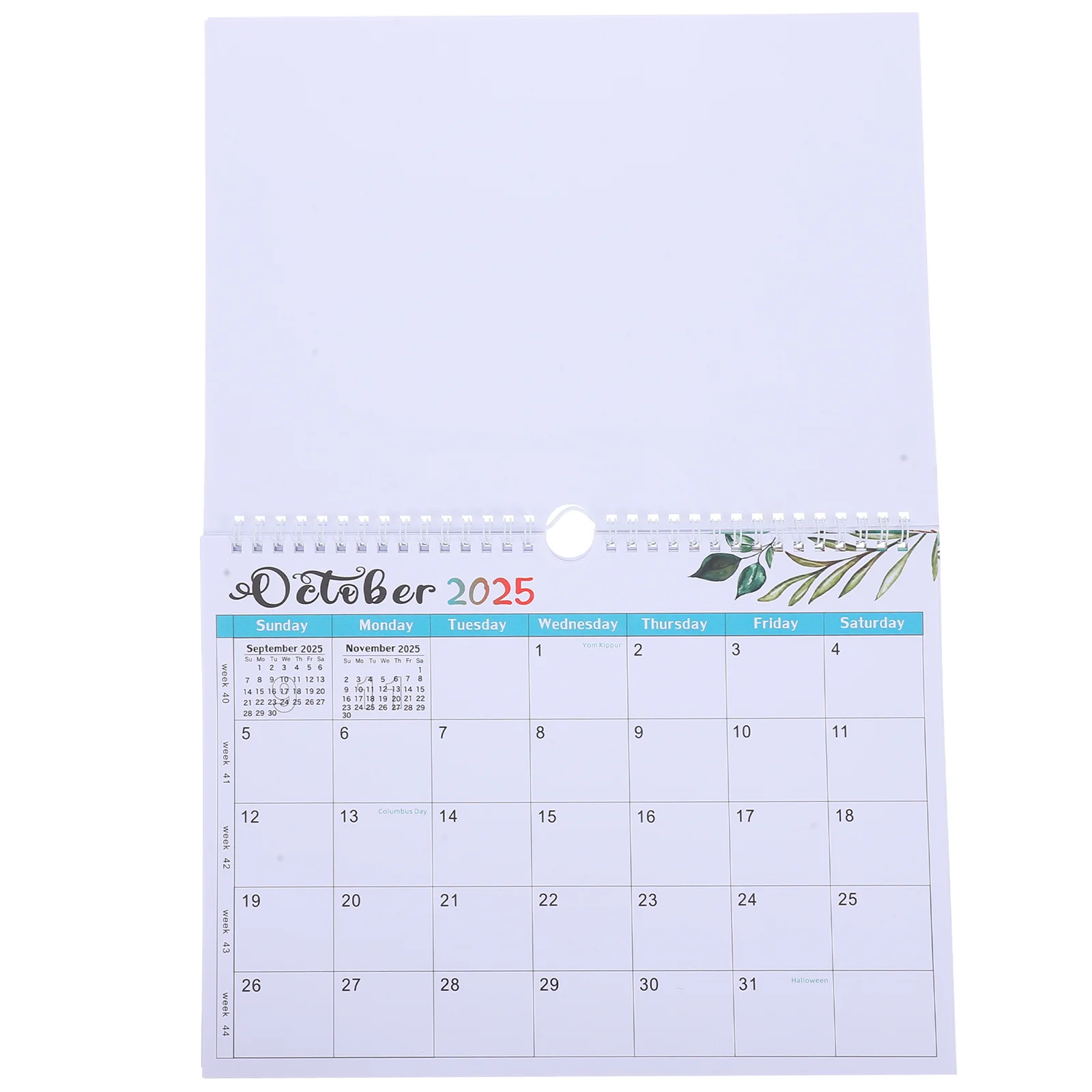 Monthly Planner Wall Calendars Paper Twinwire Binding International Holidays Schedule Desk Calendar Large Vertical