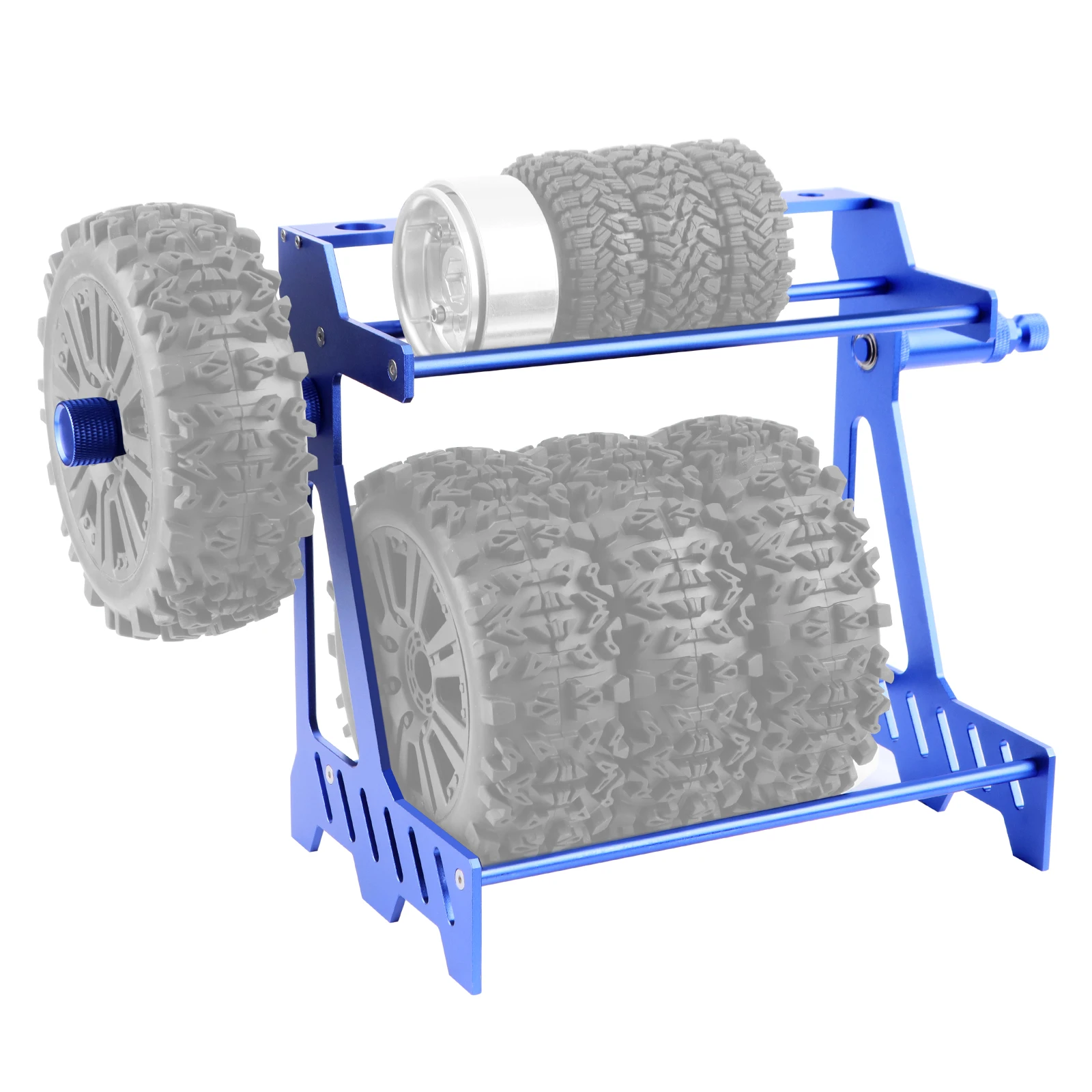 

DashRC RC Car Tire Wheel Storage and Balancer Stand, Wheel Tire Balancer Dynamic Support Base Tool with Multi-layer Storage