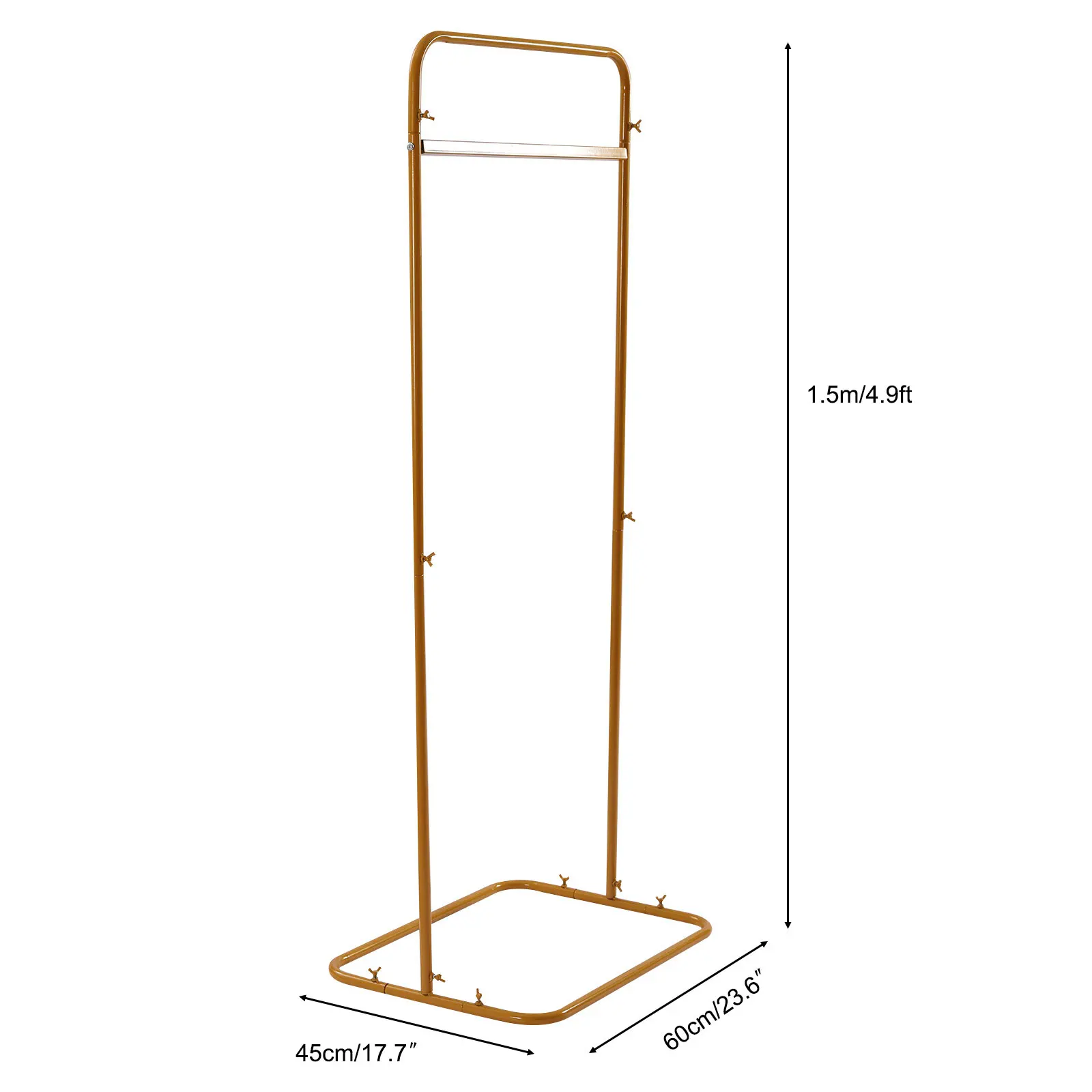 Metal Wedding Garden Arch,1.5m Gold Metal Wedding Sign Stand,Iron Backdrop Arch,Freestanding Welcome Sign Frame for Ceremony Seating Chart Decor - view 7