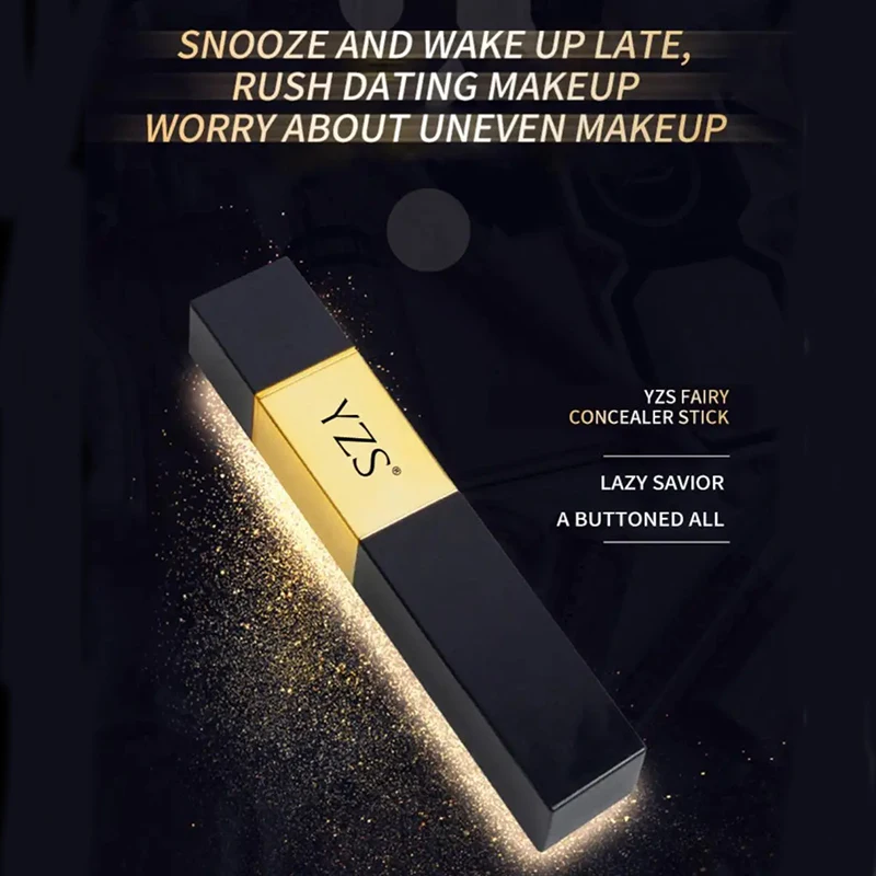 Yzs-双頭メイクアップスティック、フェイスコンシーラー、明るい輪郭、ブラシ、メイクアップ、スティック、2 in 1