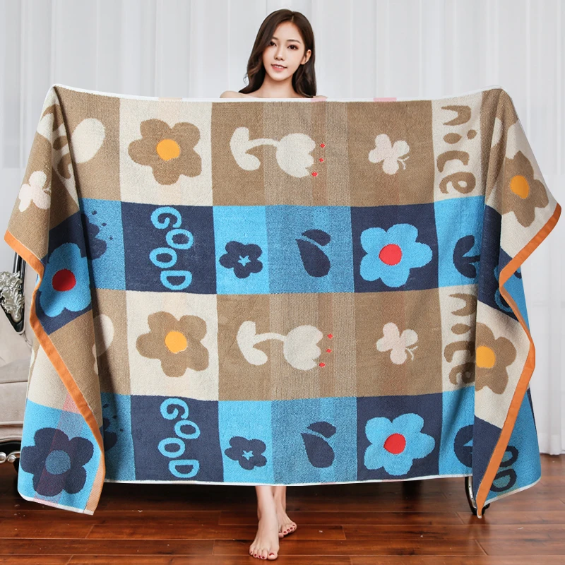100% cotton thick bath towel made of pure cotton, soft and absorbent, suitable for both men and women's household use, 70 * 140