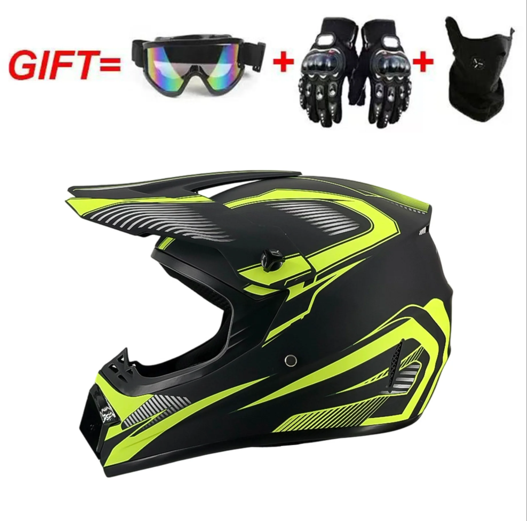 Dirt Bike Gear: Youth Kids Off-Road Motorcycle Helmet Downhill ATV DH Go-kart Cross DOT Capacete