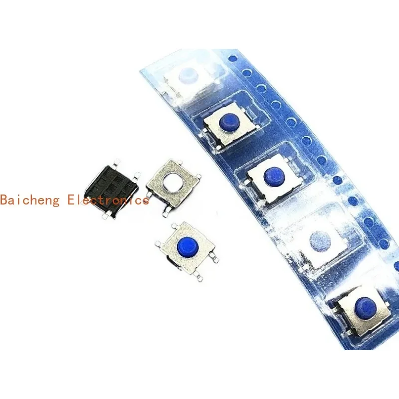 100pcs Waterproof dust silicone patch 4-pin touch micro button button switch 6 * 6 * 3.5