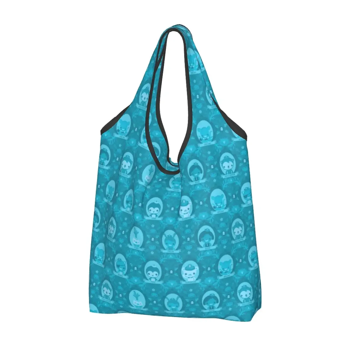 Custom Funny The Octonauts Adventure Shopping Tote Bag Portable Groceries Shoulder Shopper Bag