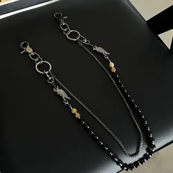 Double Dragon Play Pearl Pants Chain Personalized Jeans Accessories