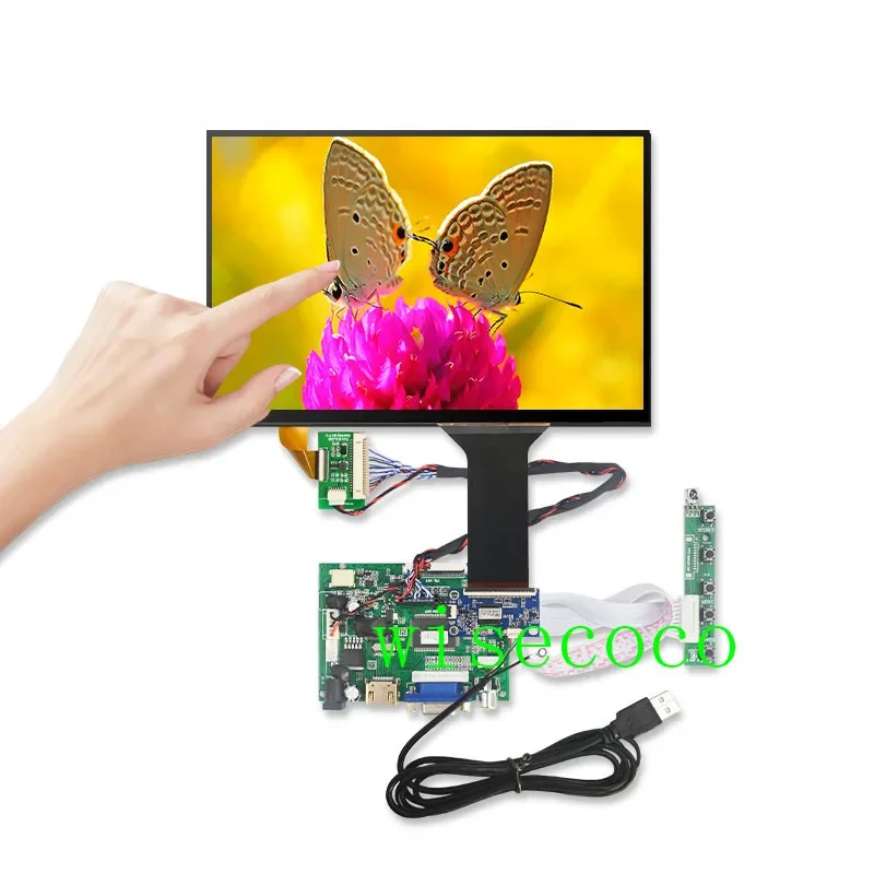 

10.1 Inch 1280*800 IPS Touch LCD Kit USB for Win7 8 10 Raspberry Pi Android Linux Industrial equipment 10 fingers Touch