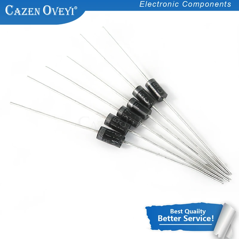 100pcs/lot FR157 1.5A 1000V DO-15 Fast Recovery Rectifier Diode In Stock