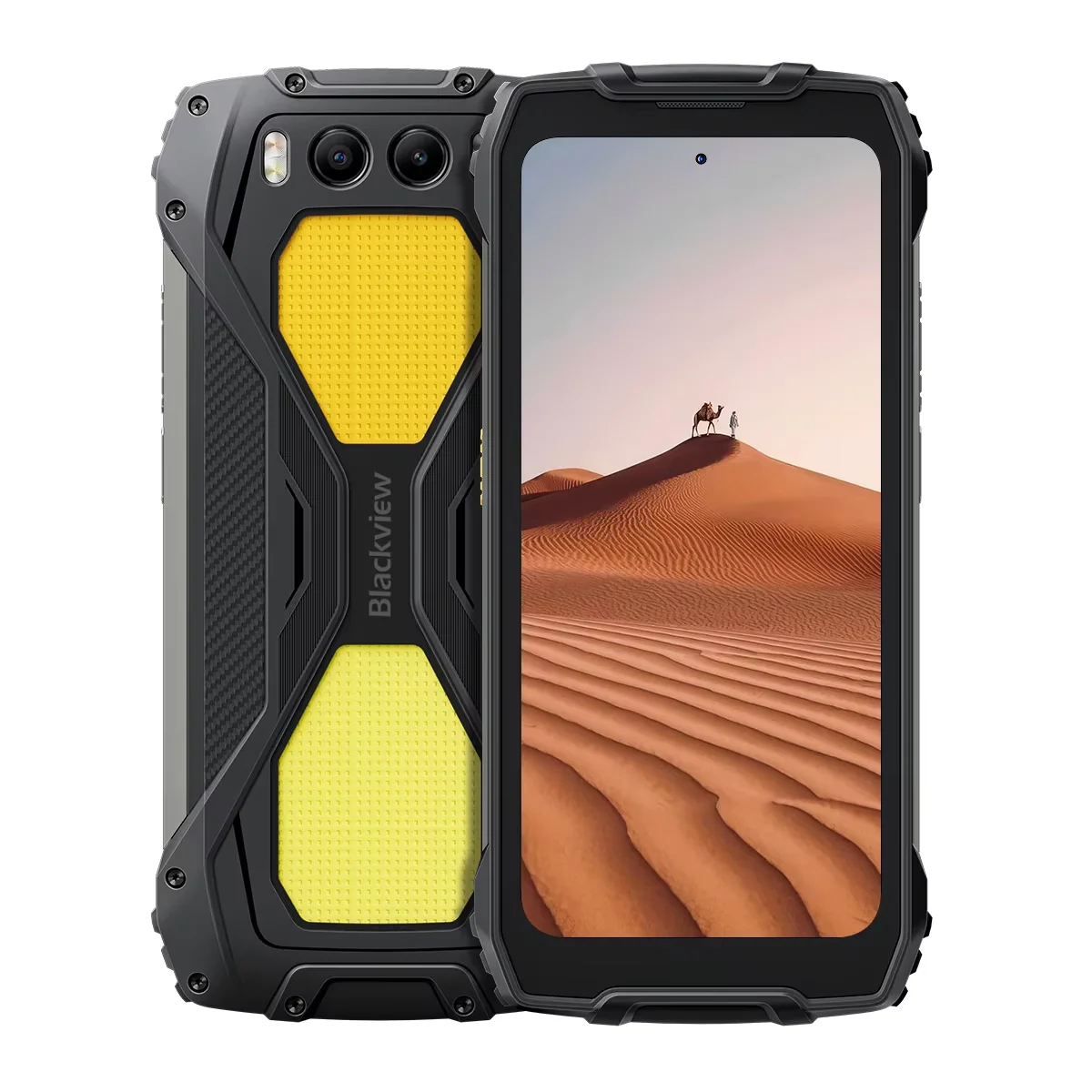 Blackview BV7300 robuuste telefoon, 6 GB + 256 GB, Android 14 gamingtelefoon, 15000 mAh + 45 W robuuste smartphone, 50 MP + 30 MP camera NFC / Dual SIM