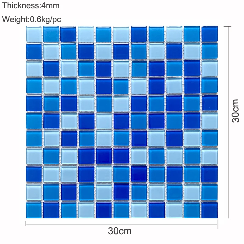 

Средиземноморская Нескользящая искусственная мозаичная плитка 30x30 см, напольная плитка для частного бассейна, фотоплитка, декор стен