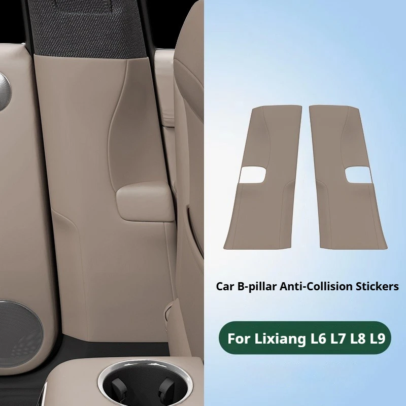 

For Li LiXiang L6 L7 L8 L9 Lengthened Car Center Pillar Protective Pad B-Pillar Seat Belt Anti-Collision Protection Stickers