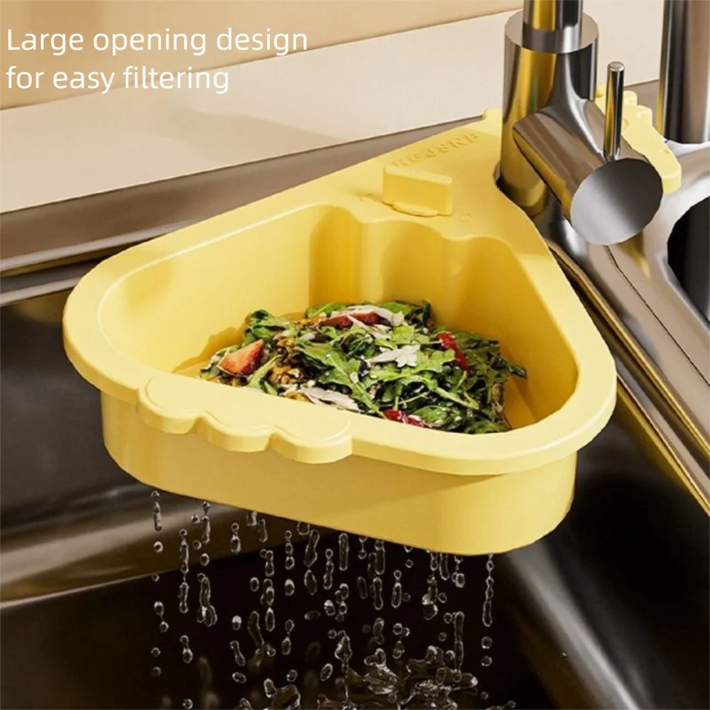 

Multifunctional Sink Hanging Strainer Basket Kitchen Waste Collector Openable Bottom Cover Food Residue Separator Giraffe