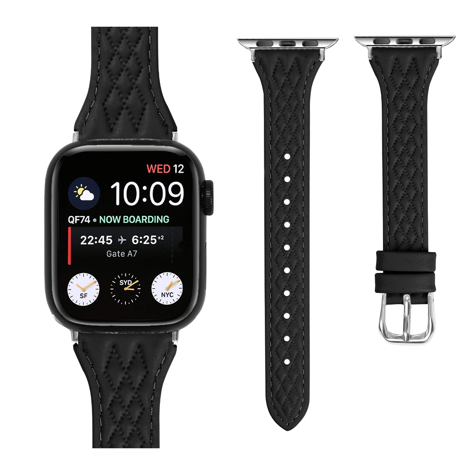 strap For Apple watch Ultra 2 Leather band 46mm 44mm 45mm 49mm 40mm 42mm 38mm 41mm sport bracelet iWatch series10 9 8 7  5 6 se