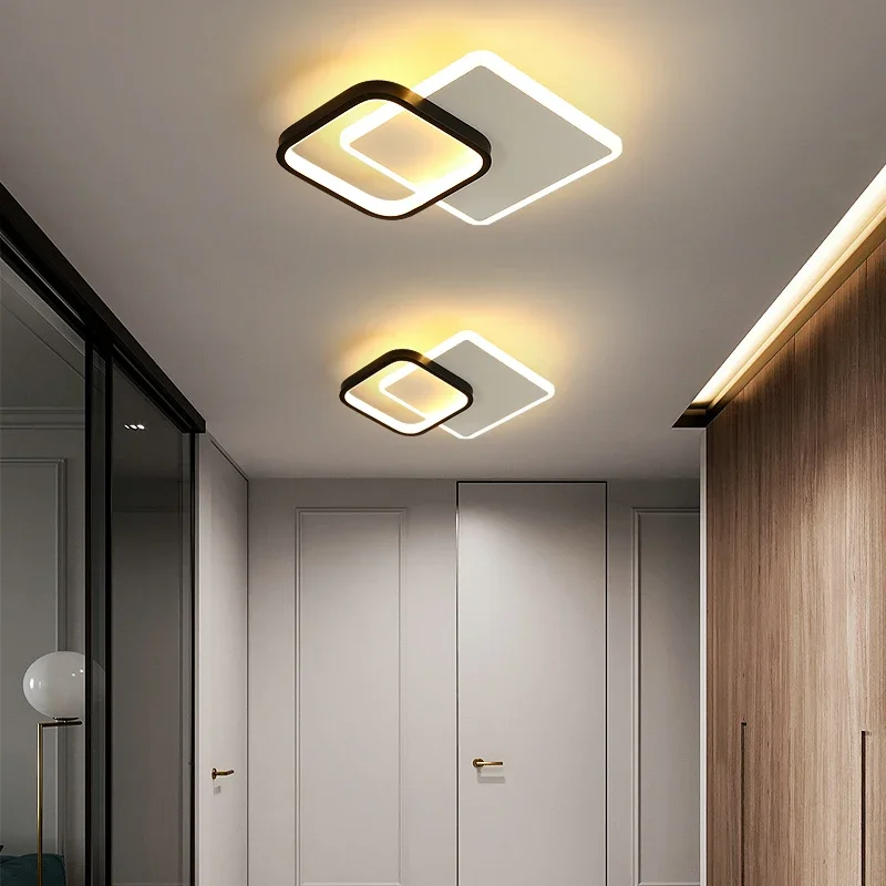 Tricolor LED Ceiling Lamp with 24w Changeable Round Square Ceiling Lighting Home House Lighting