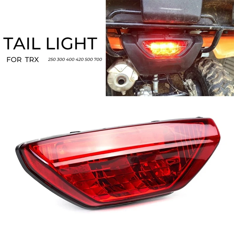 Red ATV Tail Light Taillight for Honda TRX420 TRX500 Rancher Foreman TRX 400EX RUBICON TRX250 2006-2015