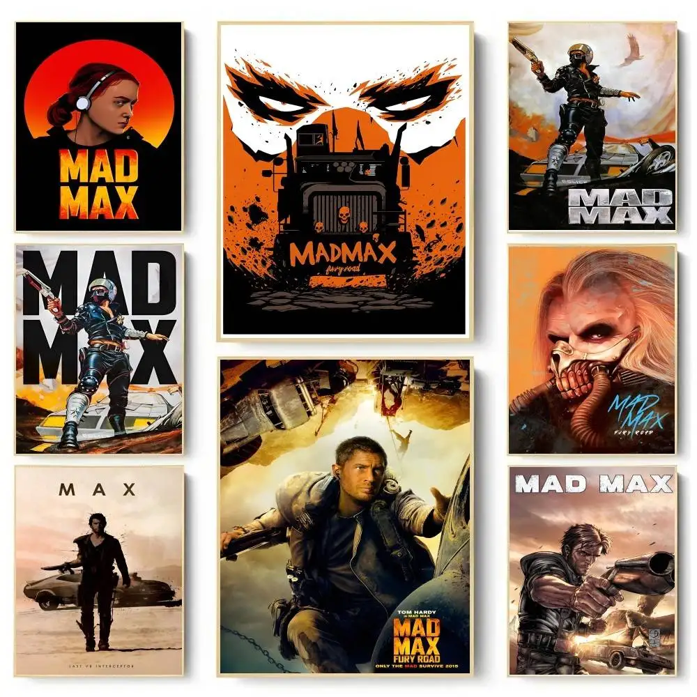 1pc Mad Max Poster Sticker Print Waterproof Wall Art For Living Room Bedroom Home Decor