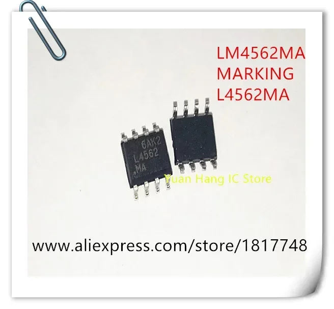 10 teile/los LM4562 LM4562MAX LM4562MA L4562MA L4562 SOP-8 Original