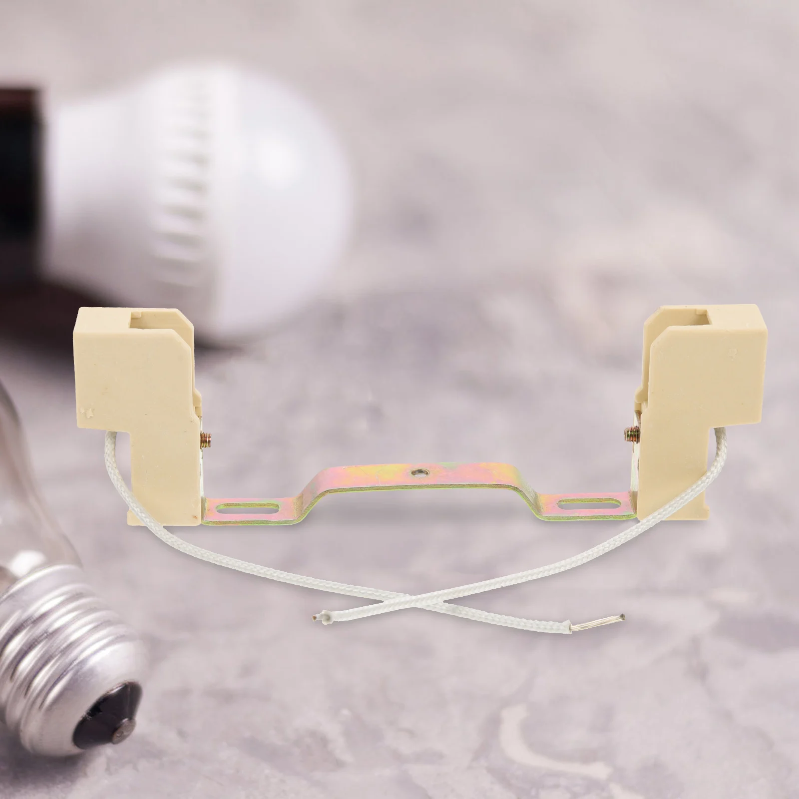 3 stücke Keramik Halter Sockel Halter Basis 118mm Halterung Glühbirne Sockel Doppelseitige Lampe Stecker Ersatz