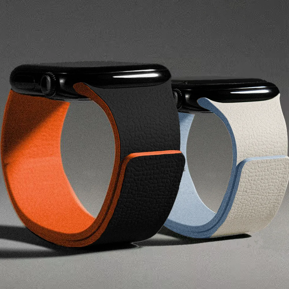 Silicone Magnetic Strap for Apple watch Bands 44mm 40mm 41mm 42mm 46mm 45mm 49mm correa iWatch Series 11 10 SE3 9 8 7 6 Ultra3 2