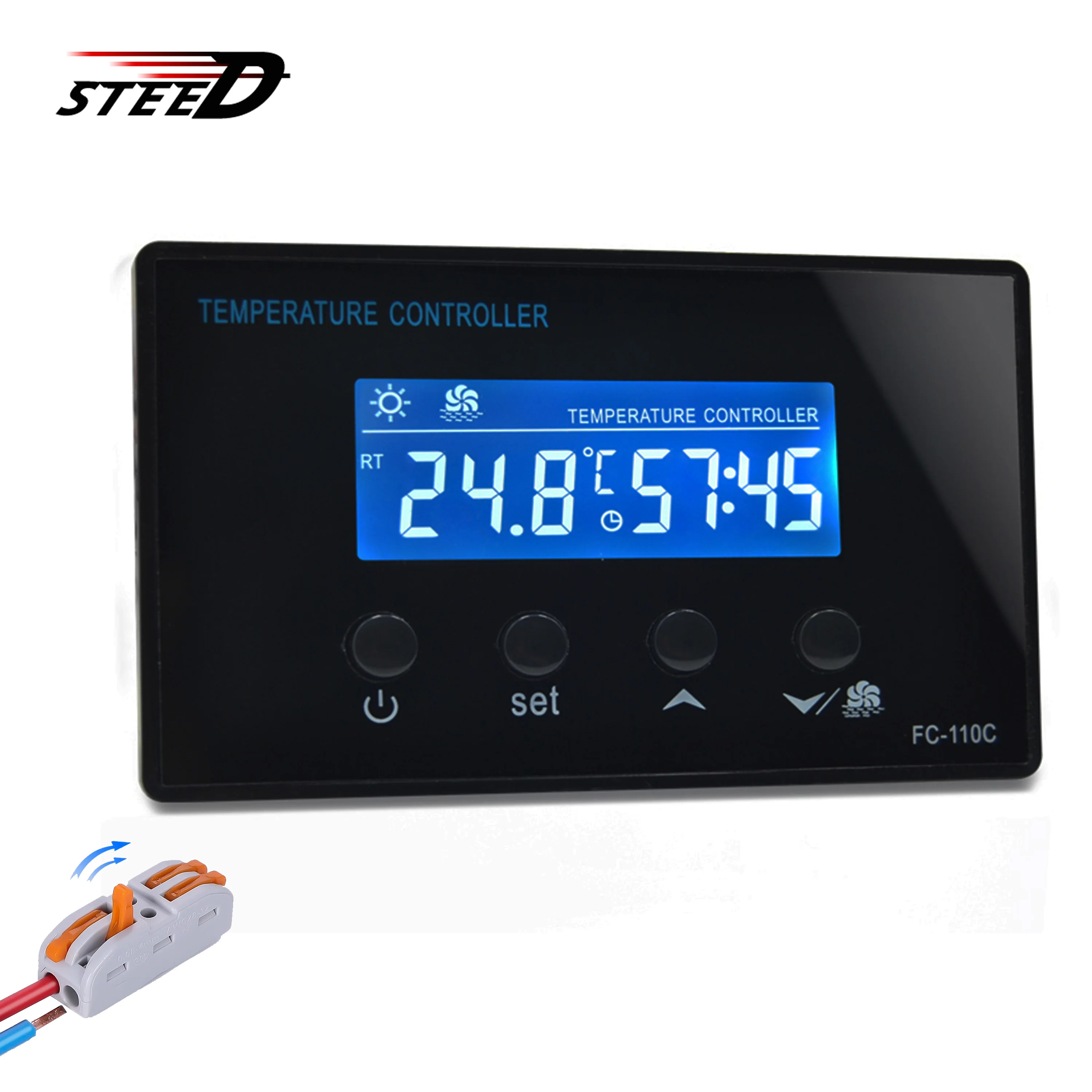 110V220V 99 Minute Countdown Sauna Controller  With Heater Temperature Sensor  Works  With A Thermometer