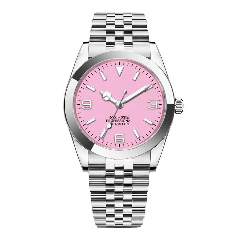 Custom Logo Luxury NH35 Watch Women Men Watches 36MM/39MM Jubliees Automatic Mechanical Wristwatches Sapphire 100M Dive Reloj view 2