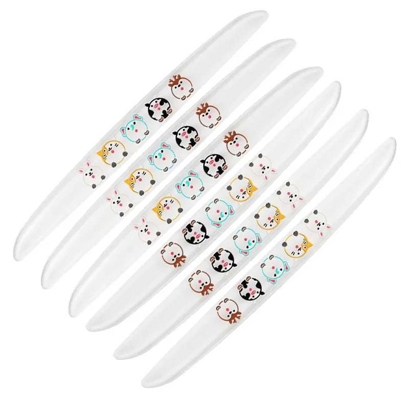 

Anti-Scratch Decorative Car Body Protection Products 6pcs Cute Cartoon Car Door Anti-Collision Strips Rearview Mirror