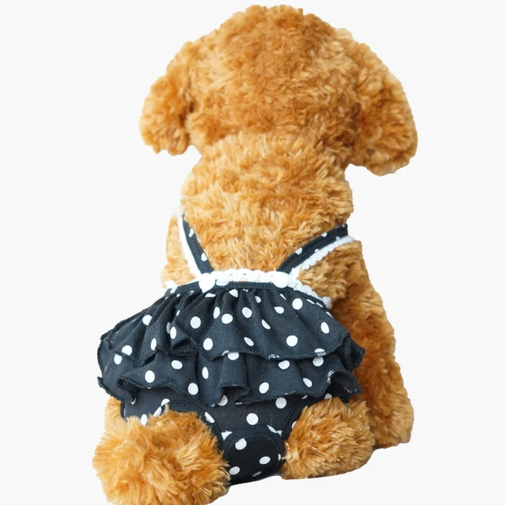

Washable Pet Menstrual Pants Leak-proof Breathable Female Dog Dot Skirt Reusable Dog Physiological Pants Dog Accessories