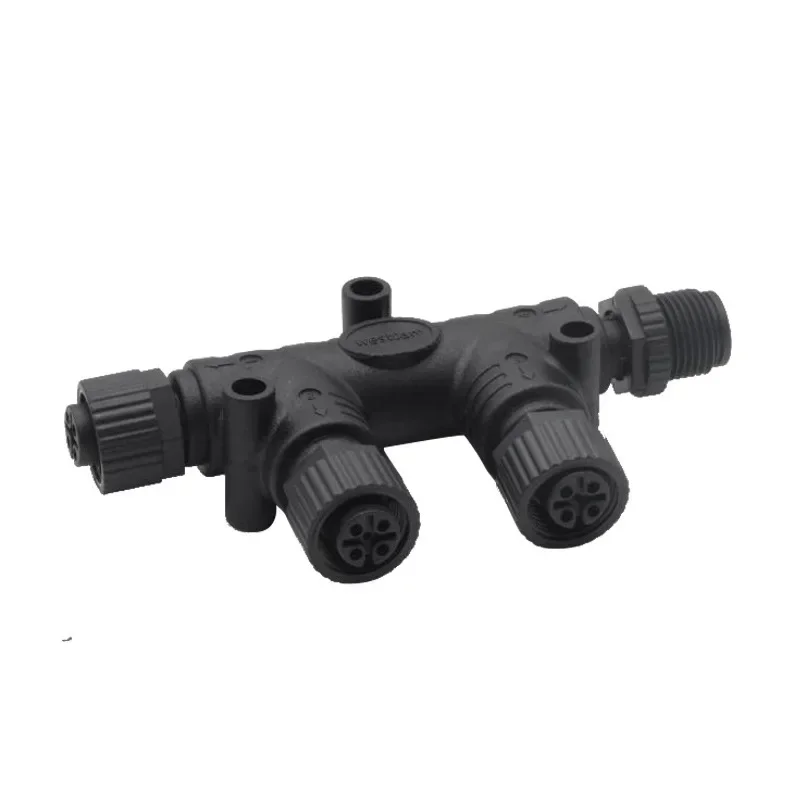 NMEA2000 5-pins 3 4 5 6 7 8 schepenconnector buiten waterdicht poort IP68 3-weg T-type maritieme jachtconnector voor gebruik 4A 250V stekker