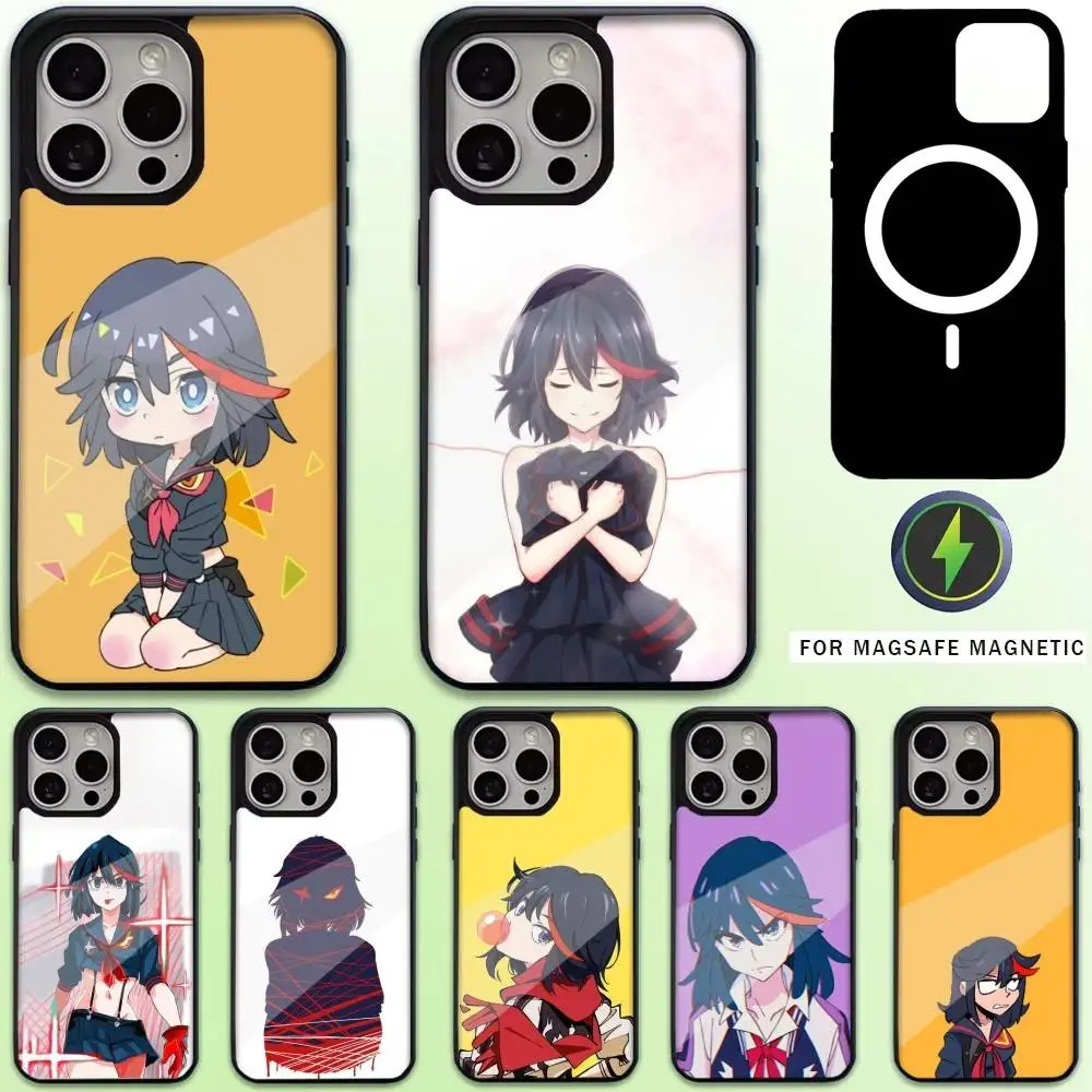 

Anime K-Kill La Kill Phone Case For iPhone17,16,15,14,13,12,11 Plus,Pro Max Magnetic Magsafe Wireless Charging
