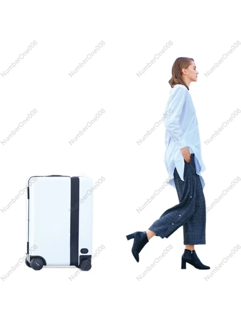 Intelligent Automatic Follow Electric Suitcase Boarding Rod Scooter Can Ride Suitcase