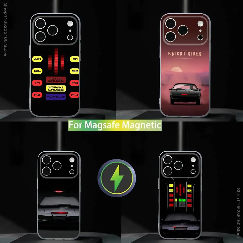 

KITT Car K-Knight Rider Phone Case For iPhone 17,16,15,14,13,12,11,Pro,Max,Plus,Mini,SE4,E For Magsafe Wireless