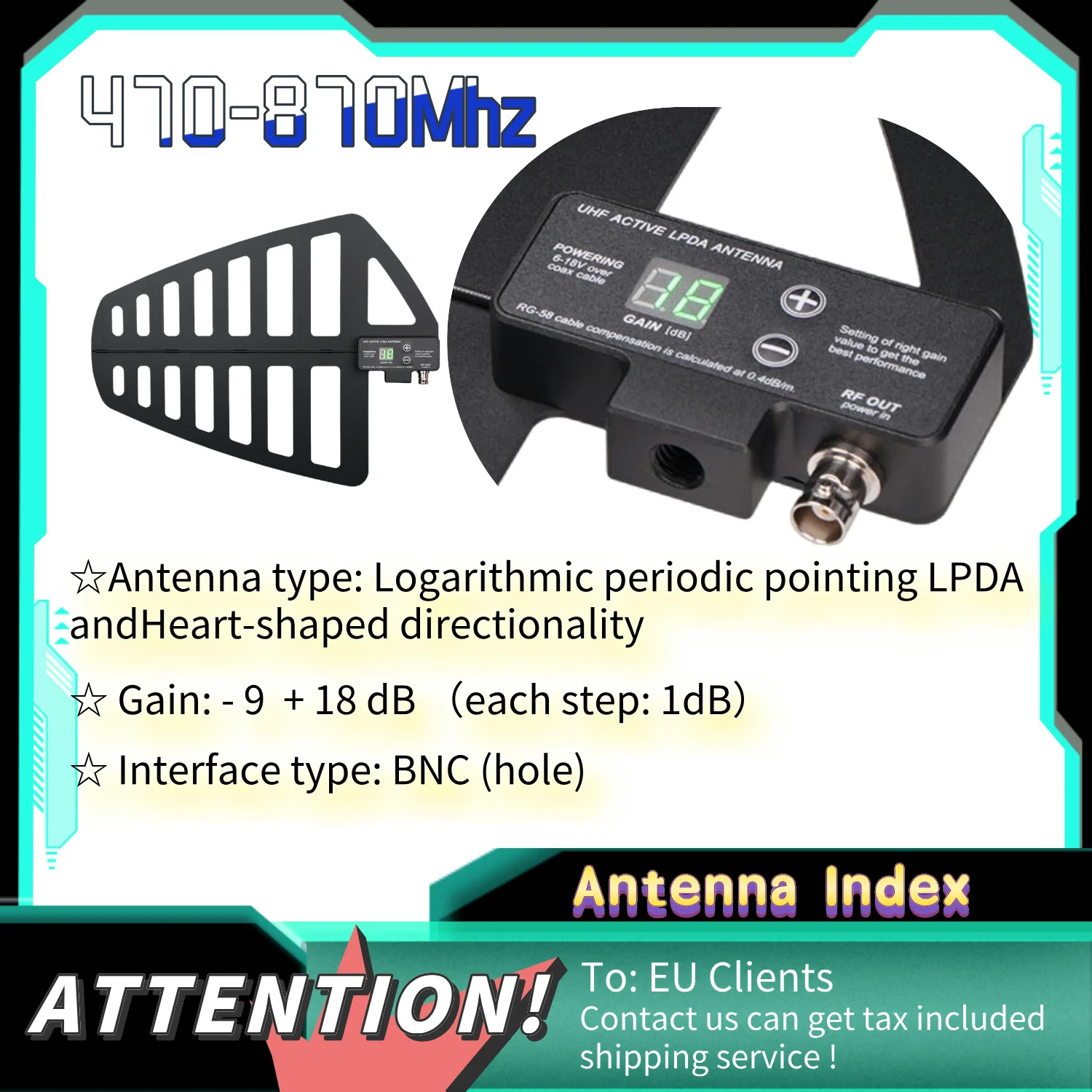 LCZ Audio SP-288 sistema di distribuzione e gestione dello spettro dell'antenna UHF distributore di antenne a 16 canali per microfono Wireless