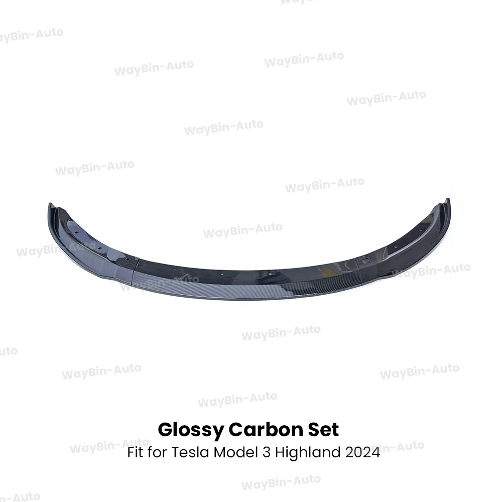 1 set glossy carbon