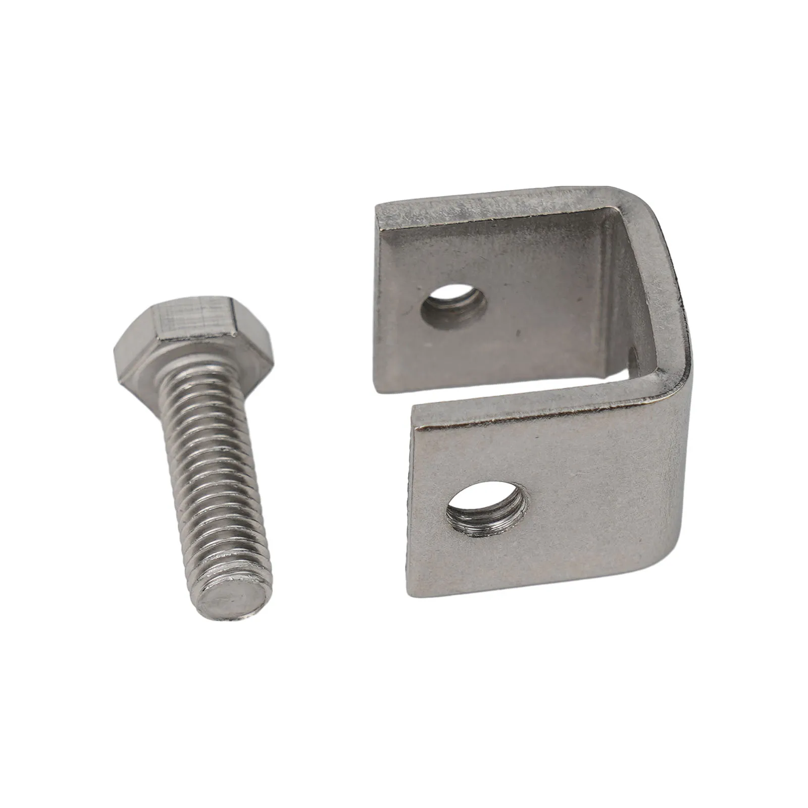 High Quality C-clamp Jaw U-shaped Clip M6 Threaded Hole 1/2/4pcs Cabine Drawer Silver Stainless Steel Table Bracket