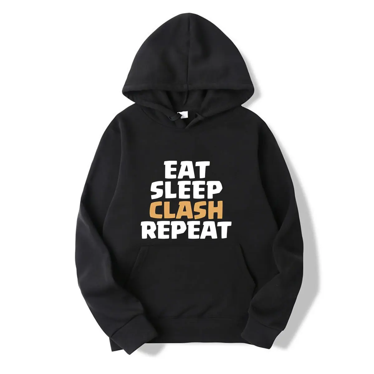 Eat Sleep Clash Repeat Hooded sweatshirt 100% Pure Cotton Eat Sleep Repeat Clans Video Games