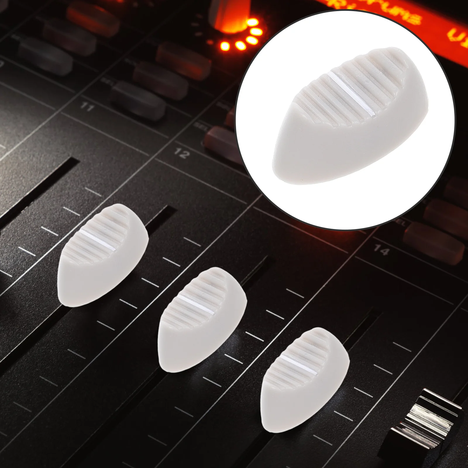 10pcs Fader Knobs Replacement For Sound Console Mixer Slider Caps Potentiometer Knob Console Mixer Accessories Fader Knob