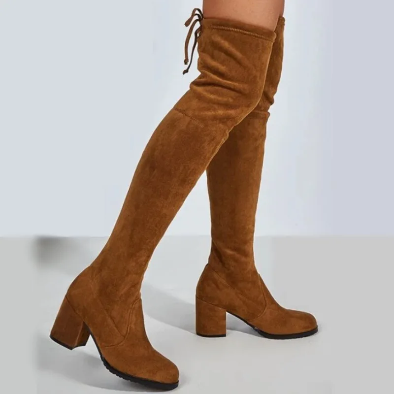 2023Shoes for Women Boots Casual Boots Comfortable Over The Knee Thigh High Boots for Women Platform Shoes Botas De Mujer