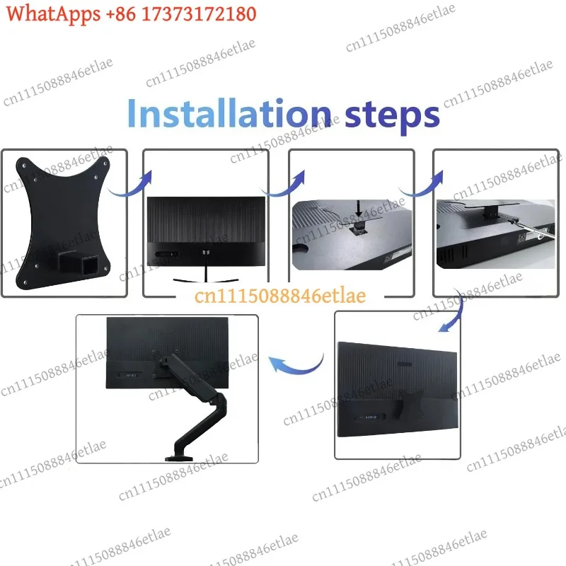 k3 VESA Adapter for Acer Nitro XF270S3 XF240YS3 QG240Y QG270H3 Monitor Arm Mount Bracket 75x75 100x100