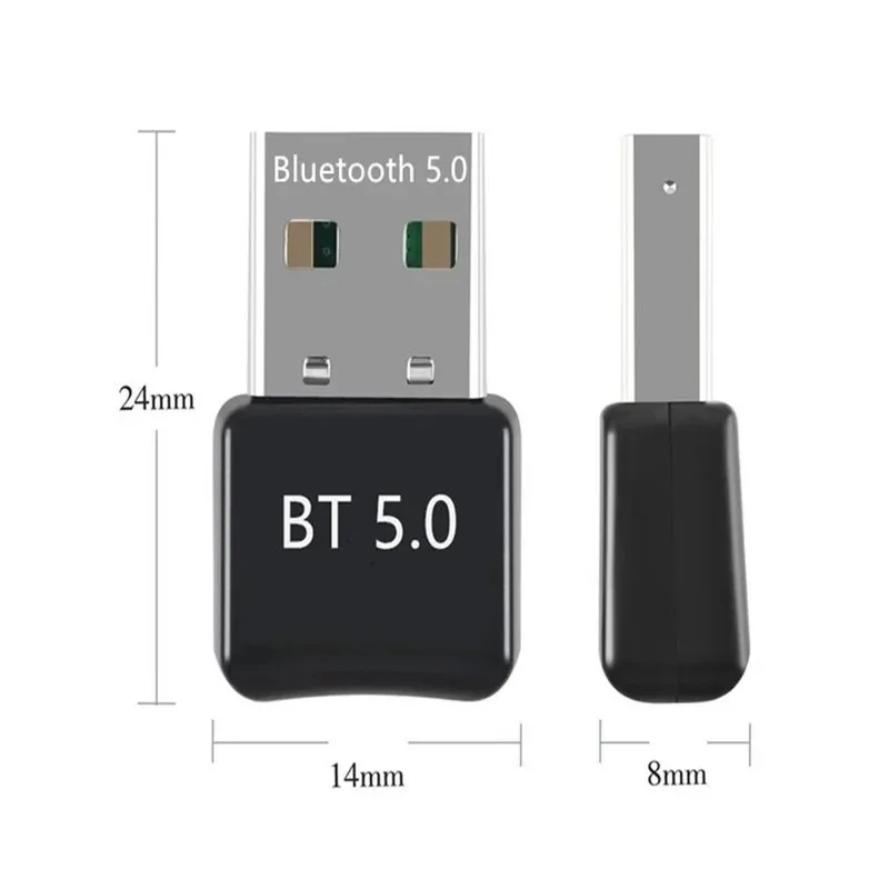 USB Bluetooth 5.0 Bluetooth Adapter Receiver 5.0 Bluetooth Adapter BT 5.0+EDR Rtl8761buv Chip for PC Laptop 5.0 BT adapter